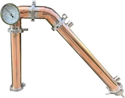 2''  Tri Clamp Copper Moonshine Still - Fits Beer Kegs - Shotgun style condenser