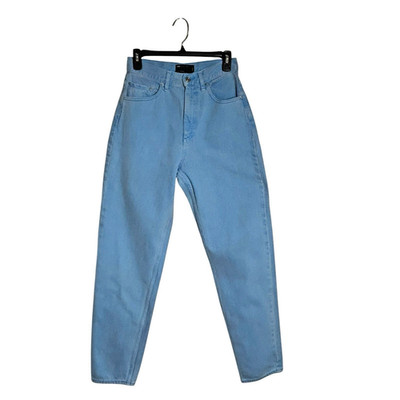 ASOS Design Sky Blue High Rise Tapered Denim Jeans Womens 26 Summer Casual