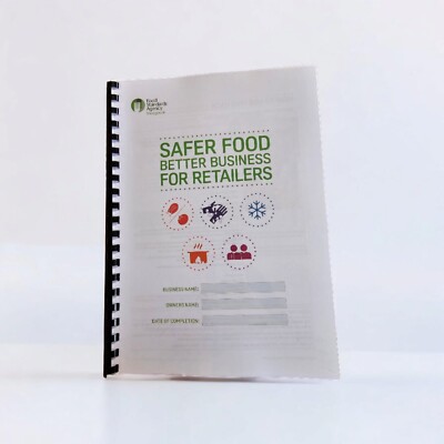 Safer Food Better Business für Einzelhändler Komplette Packung & 12 Monate Tagebuch & Temp