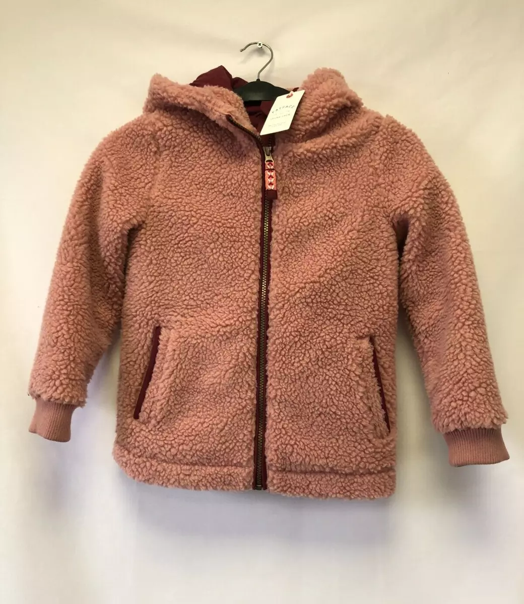 Pink teddy top borg jacket