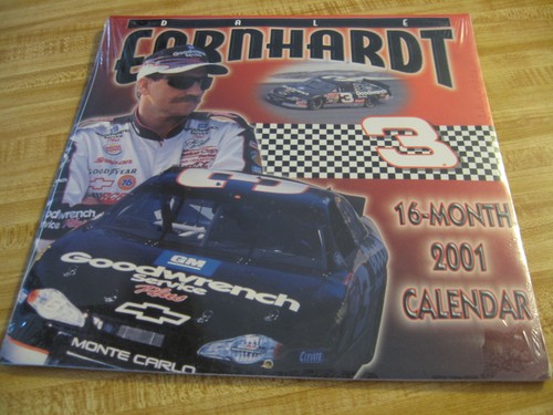 NASCAR - DALE GAINHARDT - 2001 - 16 MONATSKALENDER - NEU - VERSIEGELT - Bild 1 von 2