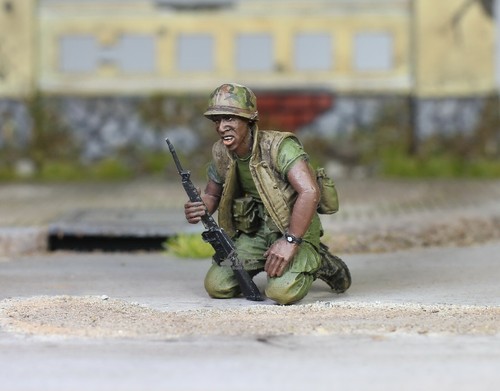 Preventa USMC en Batalla MauThan, 1968 Guerra de Vietnam 1:35 Pro Construido Modelo #1 - Imagen 2 de 7