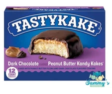 Tastykake Dark Chocolate Peanut Butter Kandy Kakes Box