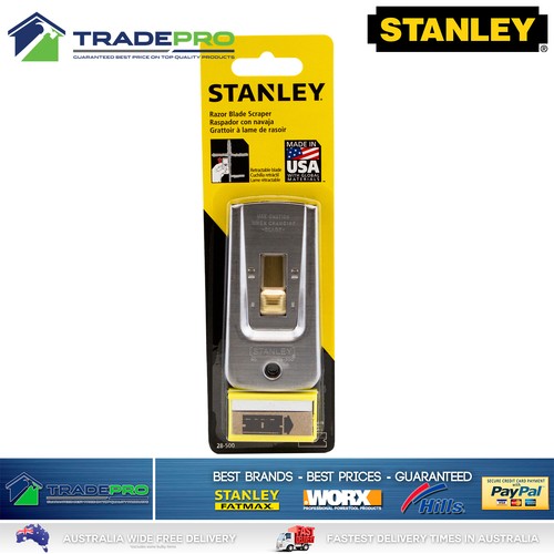 Stanley Razor Blade Scraper 5pc Blade Kit USA Paint Glue Adhesive Putty Window - 第 1/4 張圖片