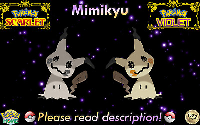 🍊Shiny/Non-shiny Mimikyu 6IV🍇Pokémon Scarlet/Violet (💯Legal)