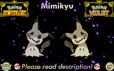 6IV Shiny Mimikyu Pokemon Scarlet and Violet