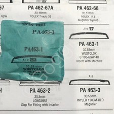 GS Round Replacement Crystals PA Series for Westclox Watches - NOS