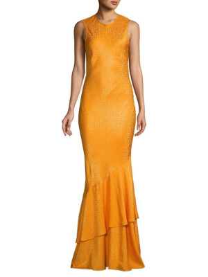 #ad Rebecca Vallance Isabella Leopard Print Maxi Dress Slip on Size 4 $640 NWT $169.00