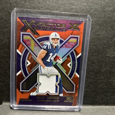 2022 XR Alec Pierce #25/25 X-Factor Materials 2 COLOR PATCH Red SSP RC XFM-AP