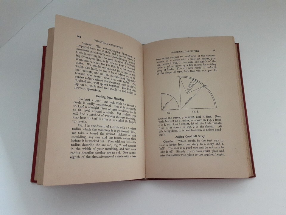 VTG 1907 Practical Carpentry Book Vol 1 Sears Roebuck & Co William