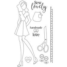 Prima Julie Nutting LANI Doll Cling Stamps Cards Planner Tags 913625
