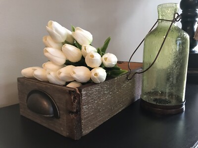 Wooden Box Rustic Real Barn Board Farmhouse Decor Container