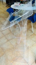 Leggio podio da terra in plexiglass trasparente