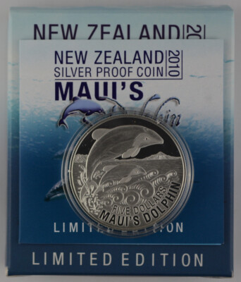New Zealand - 2010 - Silver $5 Silver Proof Coin - Maui's