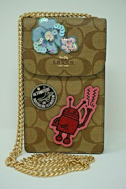 coach north south phone crossbody