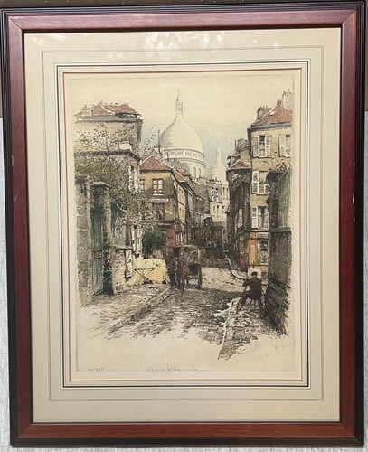 Original ROBERT KASIMIR 'Sacre Coeur' MONTMARTE Paris France Aquatint Etching - 第 1/15 張圖片