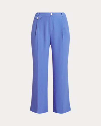 Lauren Ralph Lauren Women Blue Pleated Georgette Pants Size 20W NWT 175$ - Picture 5 of 7