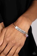 Paparazzi  Fearless Fashionista Purple Bracelet  "Wild  Free"