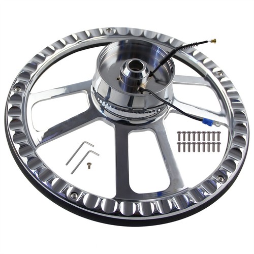 14'' Chrome Trinity Style Half Wrap Lenkrad & Radadapter & Hupenknopf für GM - Picture 3 of 9