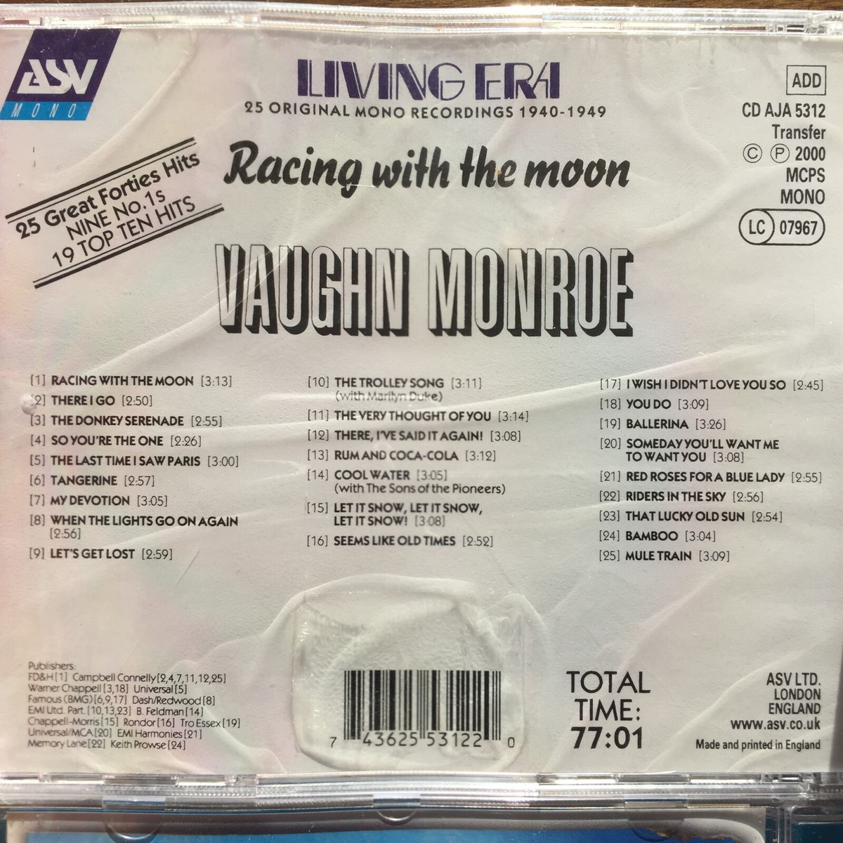 Vaughn Monroe - Racing With The Moon (CD, Comp) | eBay UK
