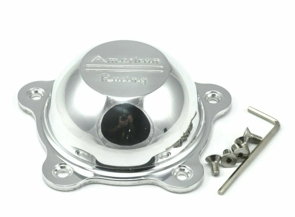 3505293 (PAQUETE DE 4) American Racing Torque Empuje Aluminio Tapa Central Foto 3 de 4