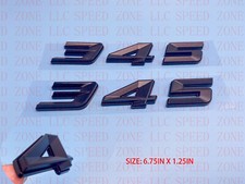 2pc Matte Black 345 Badge Emblem For Mopar Hemi Passenger Driver Side 2pc Matte Black 345 Badge Emblem For Mopar Hemi Passenger Driver Side