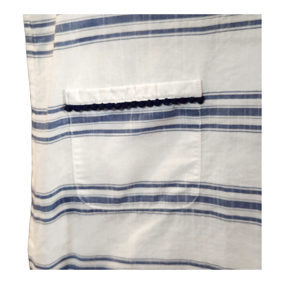 Túnica con capucha Vineyard Vines cubierta de natación a rayas de espuma de mar grande para niñas 12/14 Foto 3 de 4