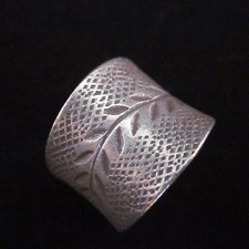 Fine Silver Rings Jewelry Ethno Anello Argento Adjustable Olive Precious 4603