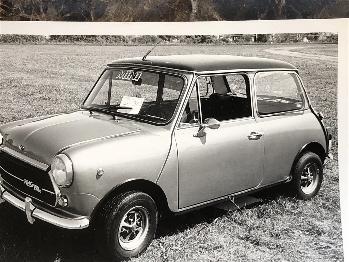 Lot 3 Austin Mini Innocenti Cooper 1300 Photo B&W Circa 1989