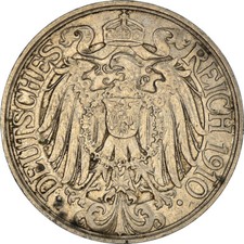 #961158 M&uuml;nze, GERMANY - EMPIRE, Wilhelm II, 25 Pfennig, 1910, Berlin, SS, Nic