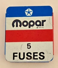 NOS 1970s Chrysler Corporation Mopar Dealer 5 Fuses NIP