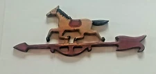 Folk Art Faux Weather Vein Horse Arrow Primative/ Rustic wall-hanging