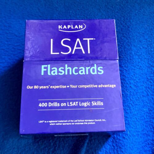 Kaplan LSAT Prep Flashcards - 400 Drills on LSAT Logic Skills - Afbeelding 1 van 2