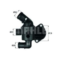 Mahle Thermostat KüHlmittel Mit Dichtung 87°C FüR VW Passat Variant Tiguan