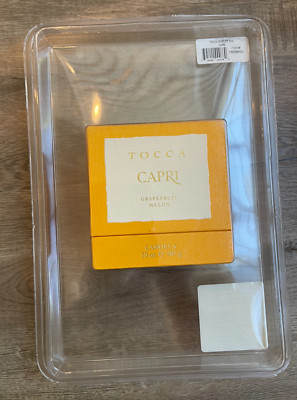 NEW in box TOCCA CAPRI GRAPEFRUIT MELON CANDELA 10 OZ Candle *Great Gift*