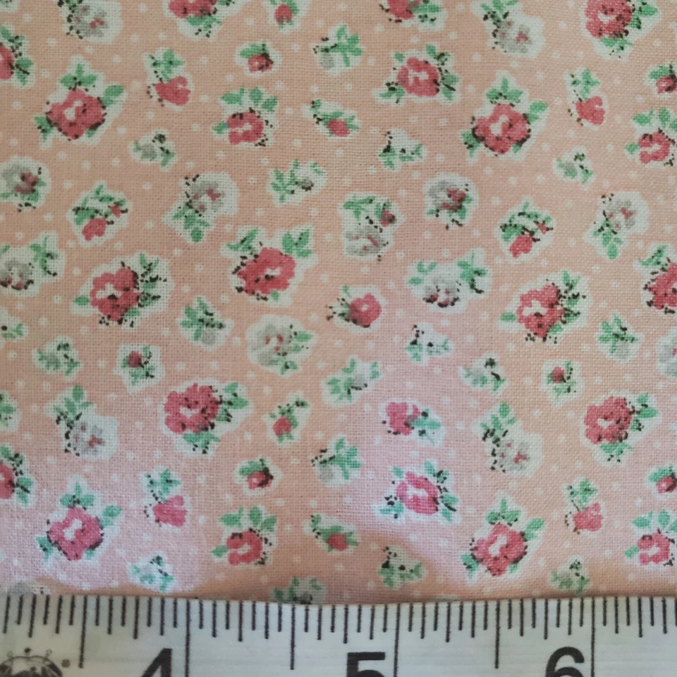 Shabby Chic Flowers Fabric Cotton Floral FQ HY BTY Fat Quarter By the Yard Roses - Image 4 of 4