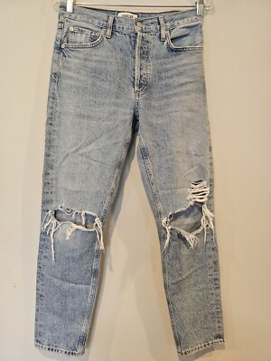 Agolde  Size 25  Jamie 100% Cotton Jeans Distressed  26.5 Inseam 