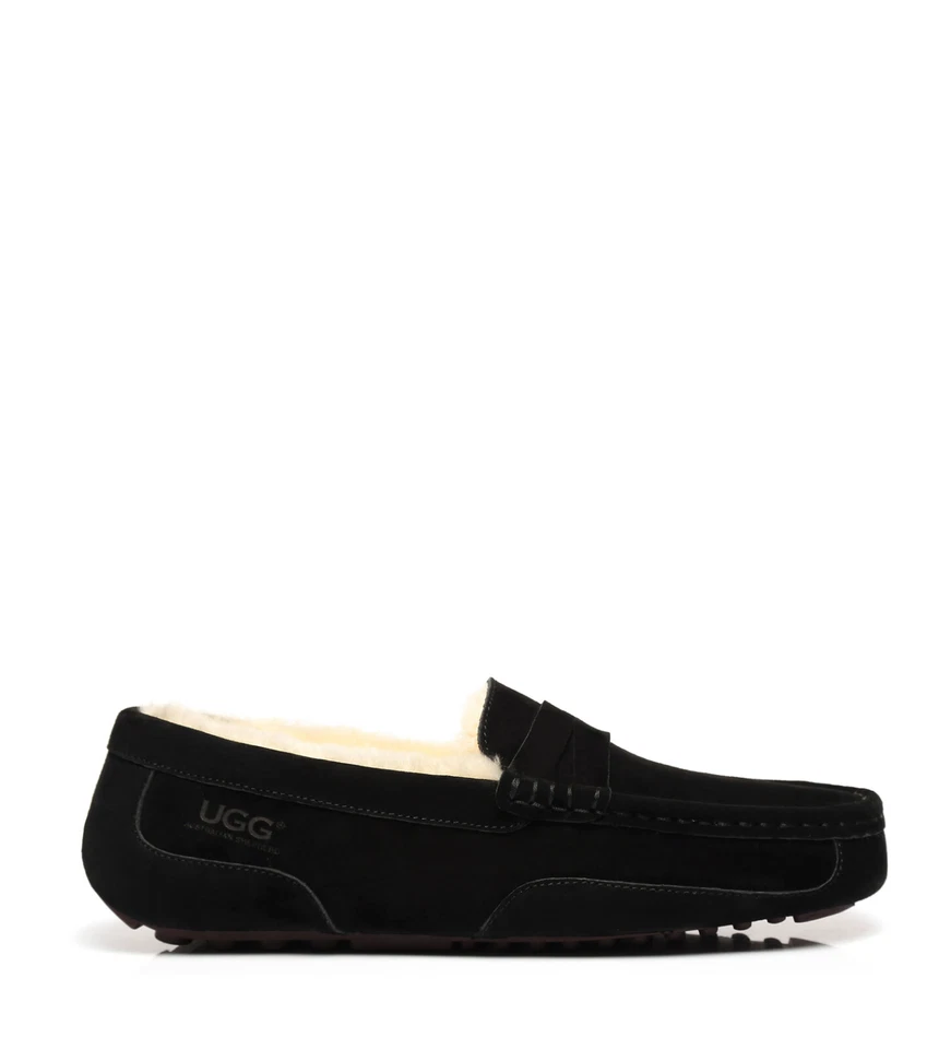 AUSTRALIAN SHEPHERD® UGG Men Moccasins Sheepskin Loafers Water Resistant Nonslip - image 3 of 4