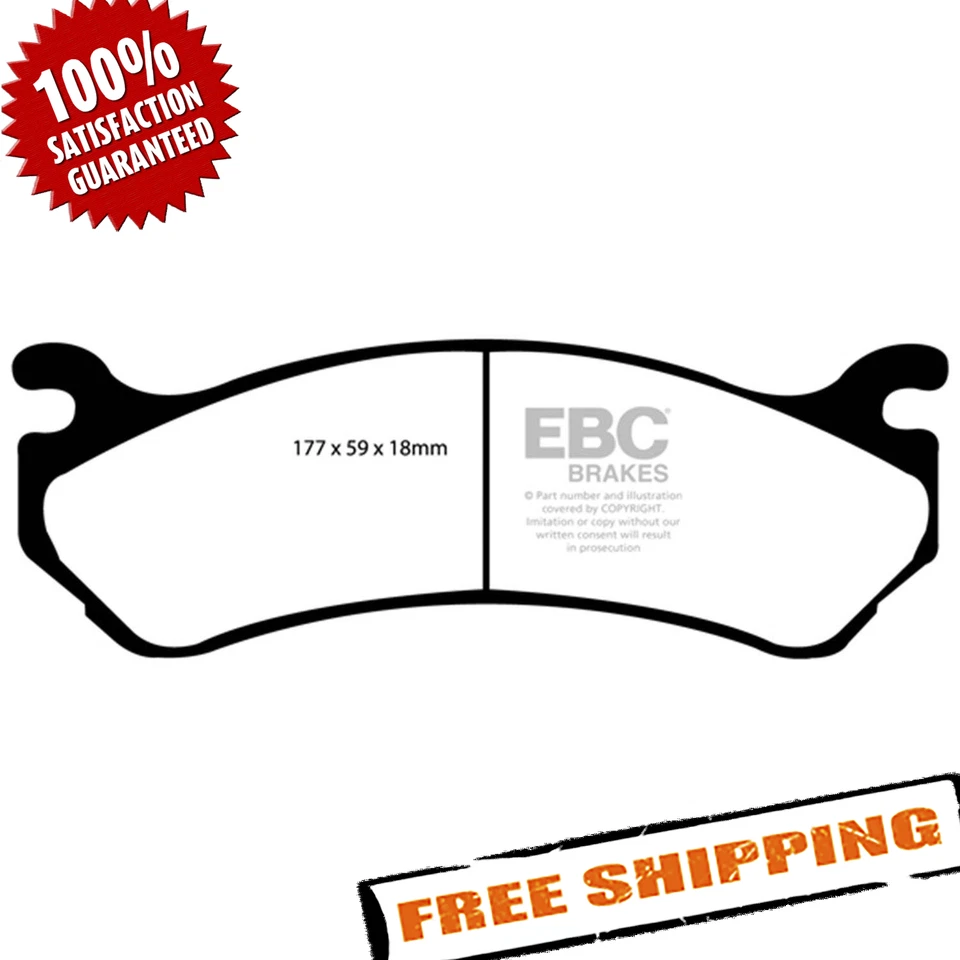 Pastillas de freno delanteras de fibras de aramida EBC DP41304R Yellowstuff para Chevy Suburban 00-13 Foto 2 de 4