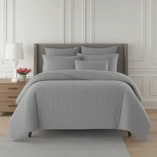 Sky Tufted Coverlet Set King (king Coverlet & 2 King Pillow Sham)-Gray NWT