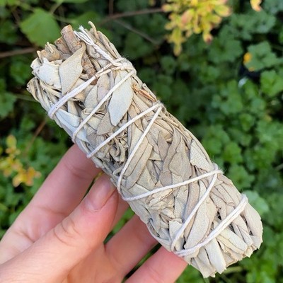 White Sage Purifying Smudge Stick Spiritueller Räucherstäbchen Duft Reinigung Brenner UK