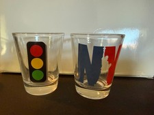 5 New York Themed Shot Glasses - Brand New