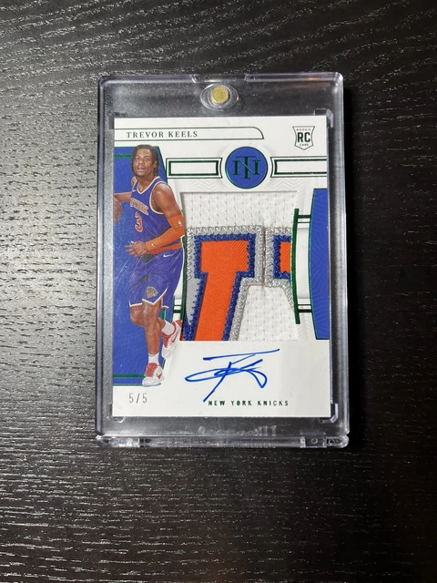 2022 National Treasures Trevor Keels Rookie Patch Auto Emerald /5 RPA TRUE #138
