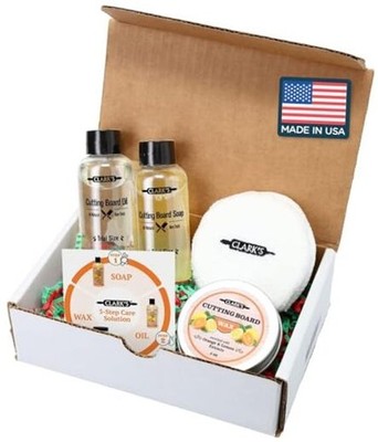  Cutting Board Care Kit, Includes Wood Cutting Board Oil, Soap, Wax, Gift Set