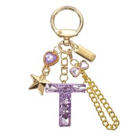 FüR Initial SchlüSselanhäNger FüR Frauen Herz Schmetterling Lila