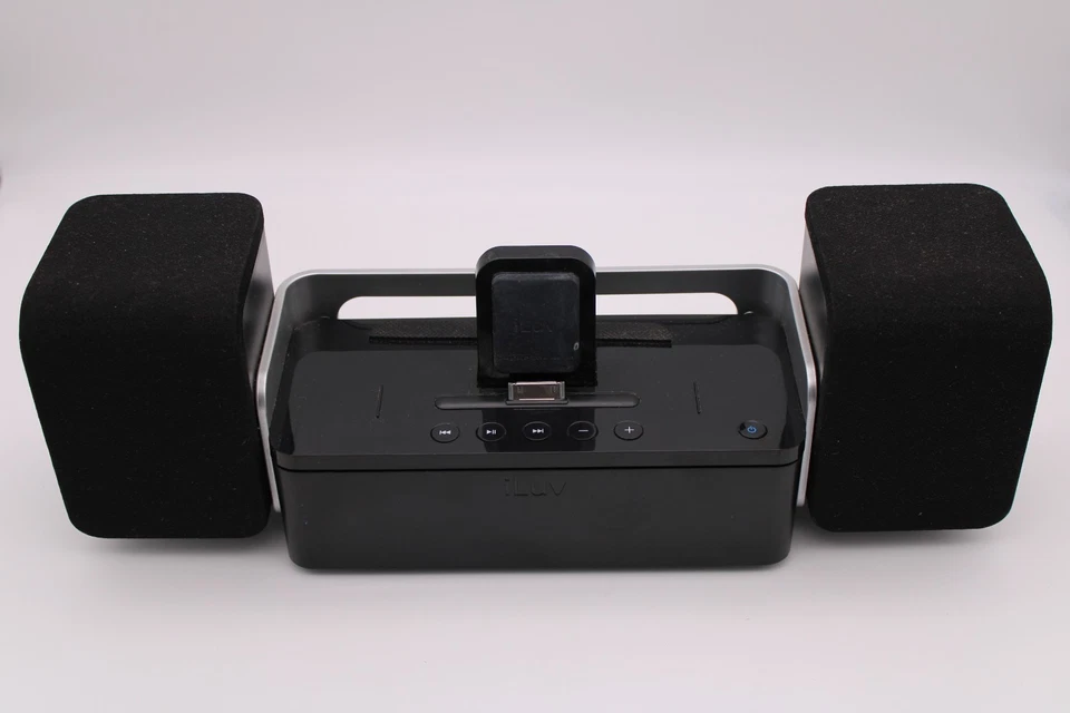 iLuv iMM747-01 Audio Cube Stereo Speaker Dock for 30-PIN iPod/iPad Black - Image 3 of 4