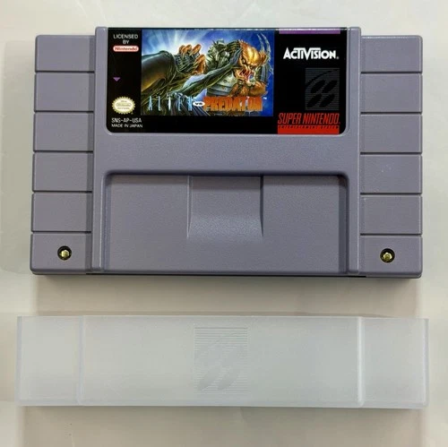 Alien vs Predator (Super Nintendo SNES, 1993) Authentic - Tested - w/ Dust Cover