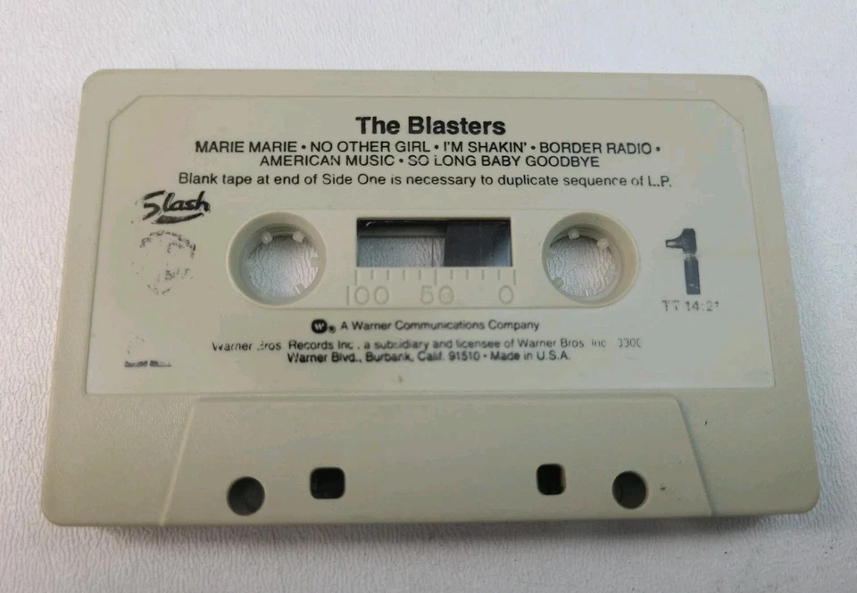 The Blasters Cassette Tape Self Titled (1981) Slash Records LA Punk *UNTESTED* Foto 4 de 4