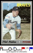 1970 Topps #160 Phil Niekro Atlanta Braves Vintage Baseball Card