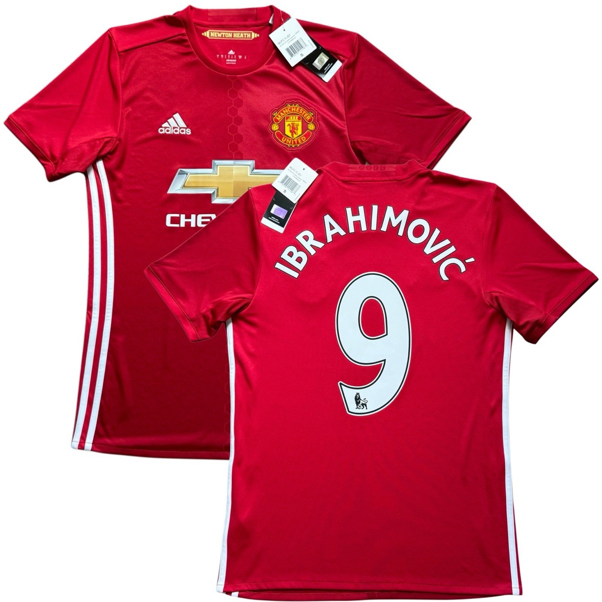 2016/17 Manchester United Home Jersey #9 Ibrahimovic Small adidas